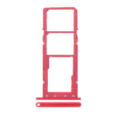 Dual Sim Card Tray Compatible For Samsung Galaxy A02S (A025 / 2020) / A03 (A035 / 2021) (Red)