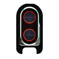 Back Camera Bezel With Bracket (Bezel Only) Compatible For OnePlus 6 (A6000 / A6003) (Genuine OEM) (Amber Red)