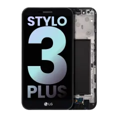 LCD Assembly With Frame Compatible For LG Stylo 3 Plus (TP450 / MP450 / M470) (Genuine OEM) (Black)