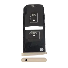 Sim Card Tray Compatible For Motorola Moto Z Droid (XT1650-01 / 2016) (Gold)