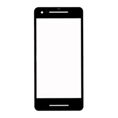 Front Glass Compatible For Google Pixel 2 (Black)