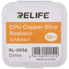 RL-093A Chip Heat Sink Copper Sheet / 0.1MM (50 Pack) (Relife)