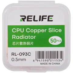 RL-093C Chip Heat Sink Copper Sheet / 0.5MM (50 Pack) (Relife)