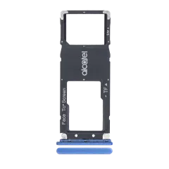 Single Sim Card Tray Compatible For Alcatel 3C (5026 / 2018) (Blue)