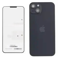 Back Glass w/ MagSafe Magnet & NFC & Flashlight Flex For IPhone 15 Plus (Genuine OEM) (Black)