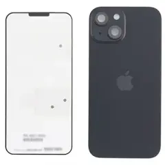 Back Glass With Steel Plate With Wireless NFC Charging MagSafe Magnet & Flashlight Flex For IPhone 15 (Genuine OEM) (Black)