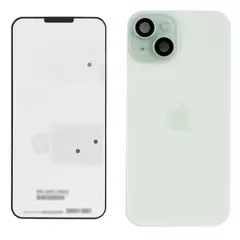 Back Glass With Steel Plate With Wireless NFC Charging MagSafe Magnet & Flashlight Flex For IPhone 15 (Genuine OEM) (Green)