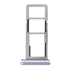 Dual Sim Card Tray Compatible For Motorola Moto E5 Play (XT1921 / 2018) (Gray)