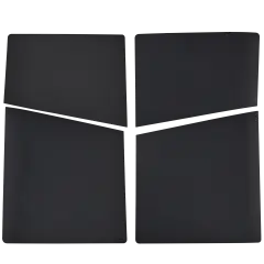 Faceplate Cover (Top & Bottom) Compatible For Sony PlayStation 5 Slim Disc Edition (Black)