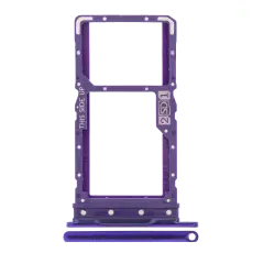 Dual Sim Card Tray Compatible For Motorola Moto G9 Power (XT2091 / 2020) (Electric Violet)