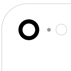 Back Camera Lens With Adhesive (Glass Only) Compatible For iPhone 7 / 8 / SE (2020) / SE (2022) (Aftermarket Plus) (10 Pack)