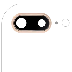 Back Camera Lens With Bracket & Bezel Compatible For iPhone 8 Plus (Aftermarket Plus) (Gold) (10 Pack)