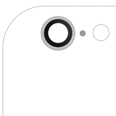 Back Camera Lens Compatible For iPhone 6 / 6S (Silver) (10 Pack) (Real Sapphire l Premium)