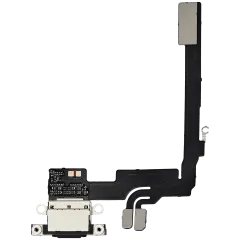 Charging Port Flex Cable Compatible For iPhone 16 Pro (Aftermarket Plus) (Black Titanium)