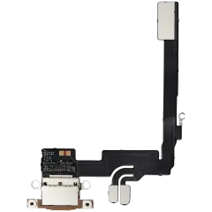 Charging Port Flex Cable Compatible For iPhone 16 Pro (Aftermarket Plus) (Desert Titanium)