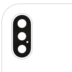 Back Camera Lens (Glass Only) With Adhesive Compatible For iPhone X (All Colors) (10 Pack) (Real Sapphire l Premium)