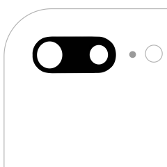 Back Camera Lens (Glass Only) With Adhesive For iPhone 7 Plus / 8 Plus (All Colors) (10 Pack) (Real Sapphire l Premium)