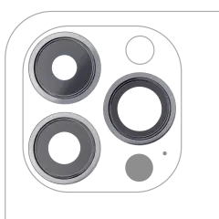 Back Camera Lens With Bracket & Bezel For iPhone 13 Pro / 13 Pro Max (Graphite) (Real Sapphire / Premium)