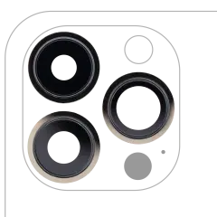 Back Camera Lens With Bracket & Bezel For iPhone 13 Pro / 13 Pro Max (Aftermarket Plus) (Gold)