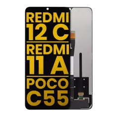 LCD Assembly Without Frame Compatible For Xiaomi Redmi 12C / Redmi 11A / Poco C55 (Refurbished) (All Colors)