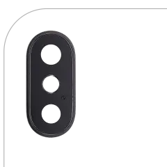 Back Camera Lens With Bracket & Bezel For iPhone X (Space Gray)