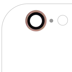 Back Camera Lens Compatible For iPhone 6S (Rose Gold) (10 Pack)