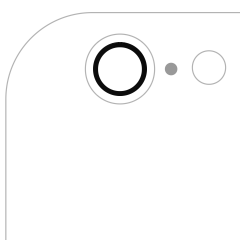 Back Camera Lens (Glass Only) With Adhesive Compatible For iPhone 6 / 6S (All Colors) (10 Pack) (Real Sapphire l Premium)