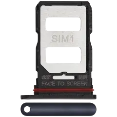 Sim Card Tray Compatible For Xiaomi 12T Pro (Black)