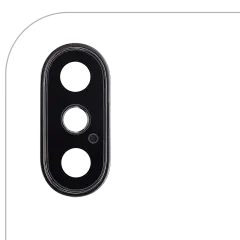 Back Camera Lens With Bracket & Bezel For iPhone XS / XS Max (Aftermarket Plus) (Space Gray) (10 Pack)