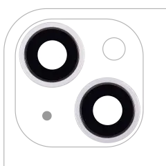 Back Camera Lens With Bracket & Bezel For iPhone 14 / 14 Plus (2 Piece Set) (Aftermarket Plus) (Purple)