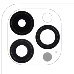 Back Camera Lens With Bracket & Bezel For iPhone 14 Pro / 14 Pro Max (Space Black) (3 Piece Set) (Premium)