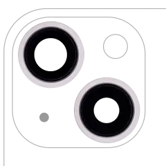 Back Camera Lens With Bracket & Bezel For iPhone 13 / 13 Mini ( 2 Piece) (Aftermarket Plus) (Pink)