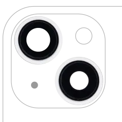 Back Camera Lens With Bracket & Bezel For iPhone 13 / 13 Mini ( 2 Piece) (Aftermarket Plus) (Starlight)