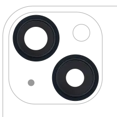 Back Camera Lens With Bracket & Bezel For iPhone 13 / 13 Mini ( 2 Piece) (Aftermarket Plus) (Midnight)