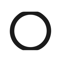 Home Button Gasket Compatible For iPad Mini 3 / Air 2 / Pro 9.7" (Black) (10 Pack)