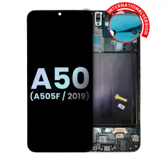OLED Assembly With Frame Compatible For Samsung Galaxy A50 (A505F / 2019) (International Version) (Service Pack) (All Colors)