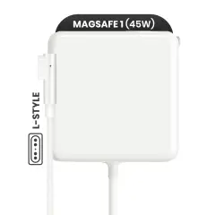 45W MagSafe 1 Power Adapter With Cable (L-Style) For MacBook (OEM Grade A/B) (Bulk Packaging)