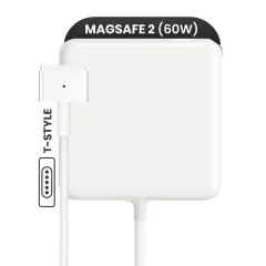 60W MagSafe 2 Power Adapter With Cable (T-Style) For MacBook (OEM Pull Grade: A/B)
