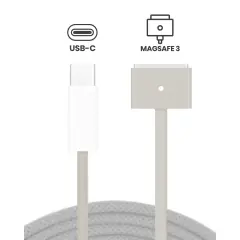 140W USB-C to MagSafe 3 Charging Cable (6ft) For MacBook Pro (OEM Pull Grade: A) (Starlight)