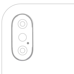 Back Camera Bezel Ring Only For iPhone XS / XS Max (Space Gray) (10 Pack)