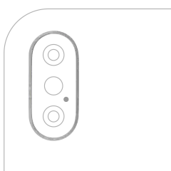 Back Camera Bezel Ring Only For iPhone XS / XS Max (Silver) (10 Pack)