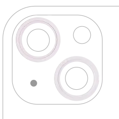 Back Camera Bezel Ring Only For iPhone 13 / 13 Mini (Pink) (2 Piece Set)