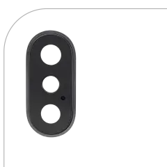 Back Camera Lens With Bracket & Bezel Compatible For iPhone X (Space Gray) (Real Sapphire l Premium)