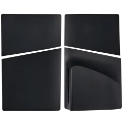 Faceplate Cover (Top & Bottom) Compatible For Sony PlayStation 5 Slim Disc Edition (Black)