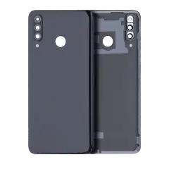Back cover Glass With Camera Lens Compatible For Huawei P30 Lite / Nova 4E (4GB RAM / Without Logo) (Midnight Black)