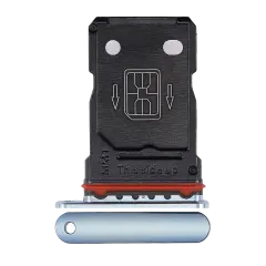 Dual Sim Card Tray Compatible For OnePlus 8T (Lunar Silver)