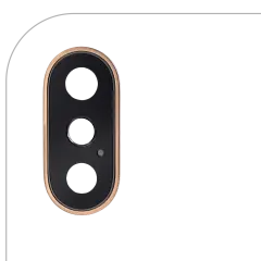 Back Camera Lens With Bracket & Bezel For iPhone XS / XS Max (Gold) (Real Sapphire l Premium)