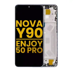 LCD Assembly With Frame Compatible For Huawei Nova Y90 / Enjoy 50 Pro (Refurbished) (Crystal Blue)