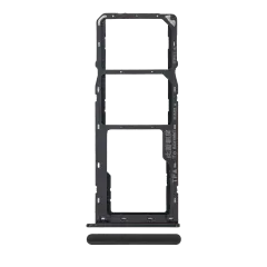 Dual Sim Card Tray Compatible For Samsung Galaxy A10s (A107 / 2019) / A20s (A207 / 2019) (Black)