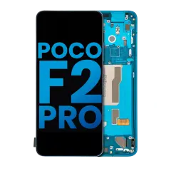 LCD Assembly With Frame Compatible For Xiaomi Poco F2 Pro (Aftermarket: Incell) (Neon Blue)